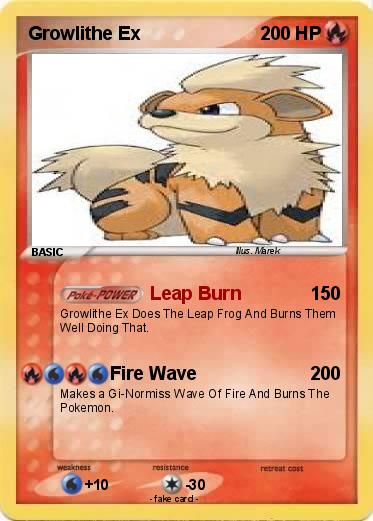 Pokemon Growlithe Ex
