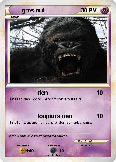 Pokemon gros nul