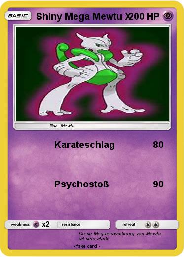 Pokemon Shiny Mega Mewtu X
