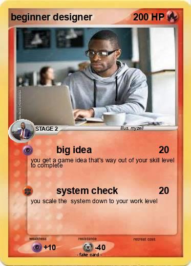 Pokemon beginner designer