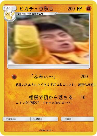 Pokemon ピカチュウ秋吉