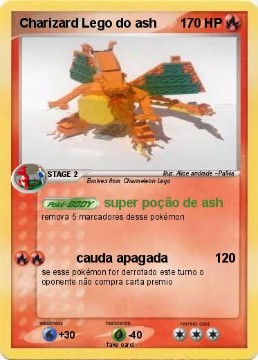 Pokemon Charizard Lego do ash