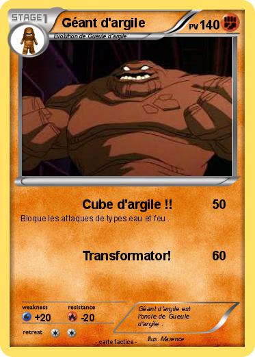 Pokemon Géant d'argile