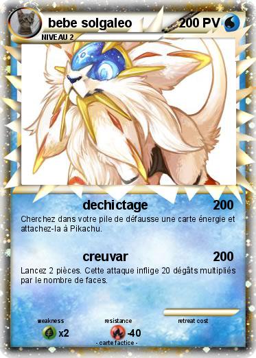 Pokemon bebe solgaleo