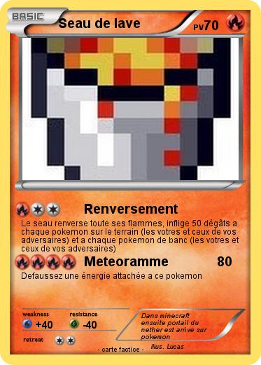 Pokemon Seau de lave