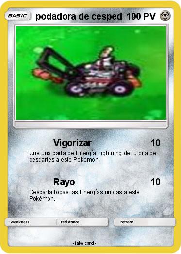 Pokemon podadora de cesped