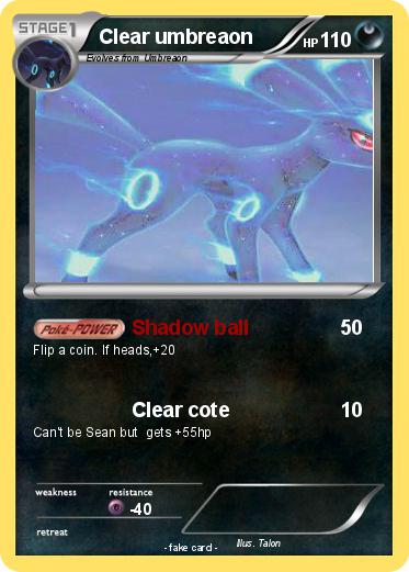 Pokemon Clear umbreaon