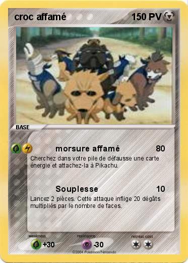 Pokemon croc affamé