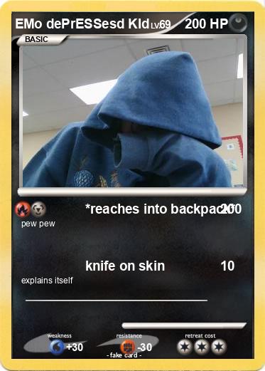 Pokemon EMo dePrESSesd KId