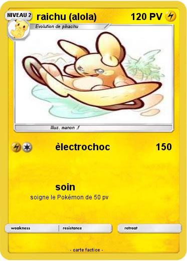 Pokemon raichu (alola)