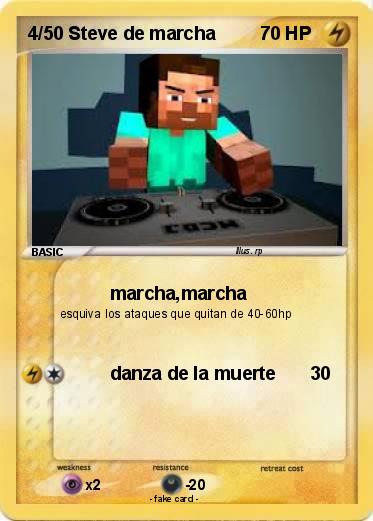Pokemon 4/50 Steve de marcha