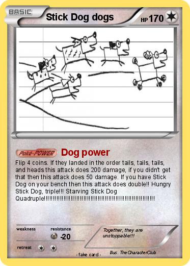 Pokemon Stick Dog dogs