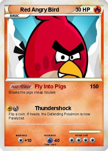 Pokemon Red Angry Bird