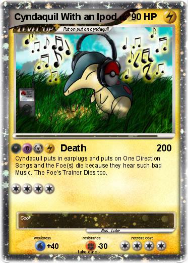 Pokemon Cyndaquil With an Ipod