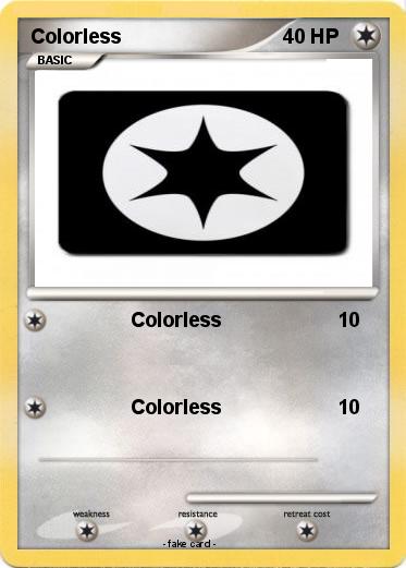 Pokemon Colorless