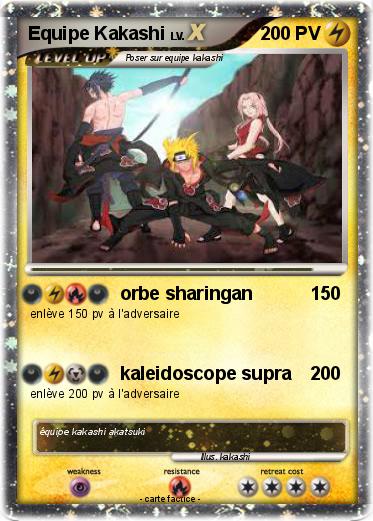 Pokemon Equipe Kakashi