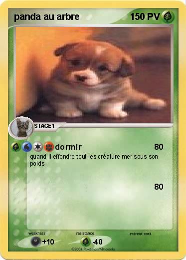 Pokemon panda au arbre