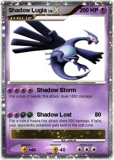 Pokemon Shadow Lugia
