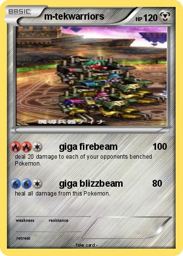 Pokemon m-tekwarriors