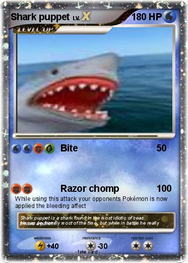 Pokemon Shark puppet