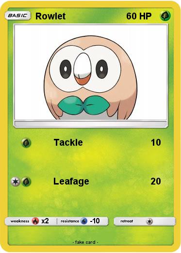 Pokemon Rowlet