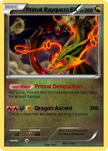 Pokemon Primal Rayquaza EX