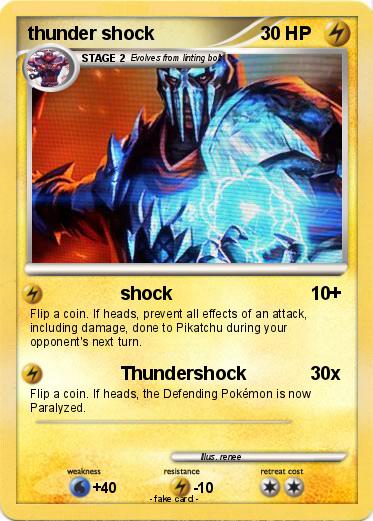 Pokemon thunder shock