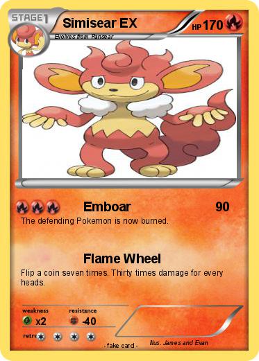 Pokemon Simisear EX