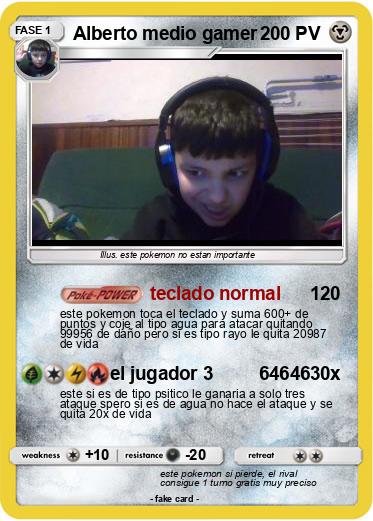 Pokemon Alberto medio gamer