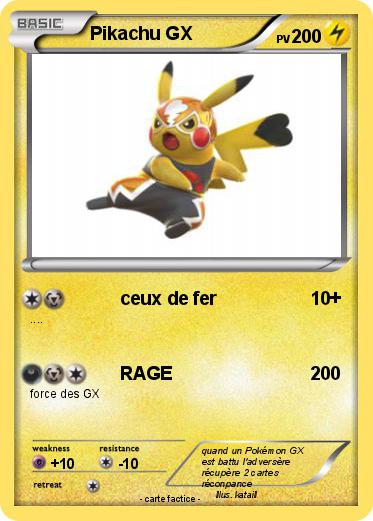 Pokemon Pikachu GX