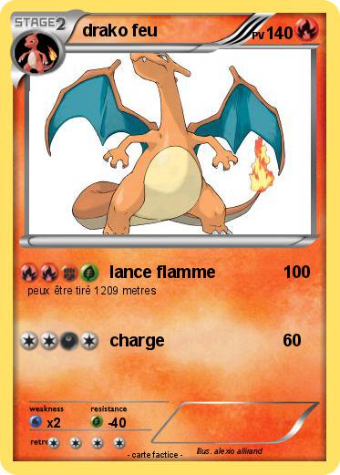 Pokemon drako feu