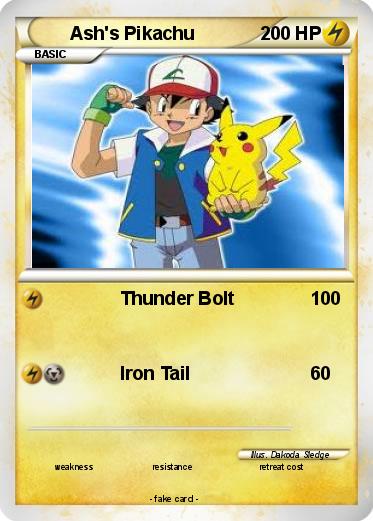 Pokemon Ash's Pikachu