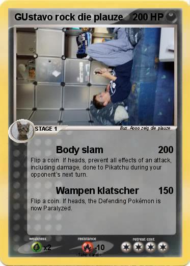 Pokemon GUstavo rock die plauze