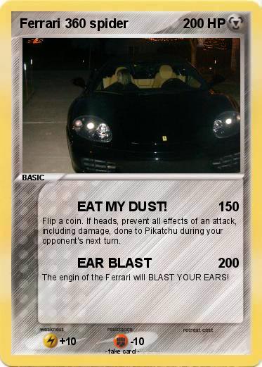Pokemon Ferrari 360 spider