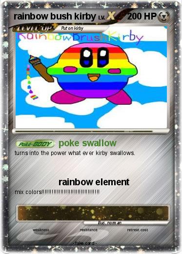 Pokemon rainbow bush kirby