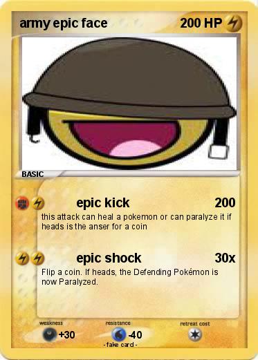 Pokemon army epic face