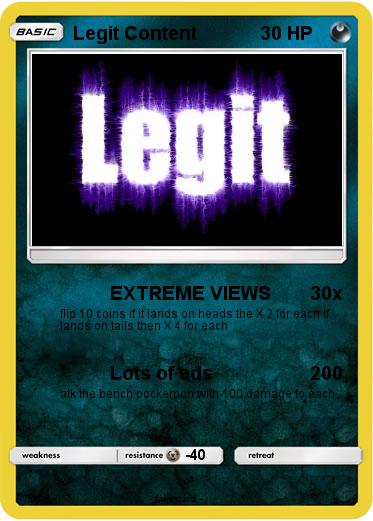 Pokemon Legit Content