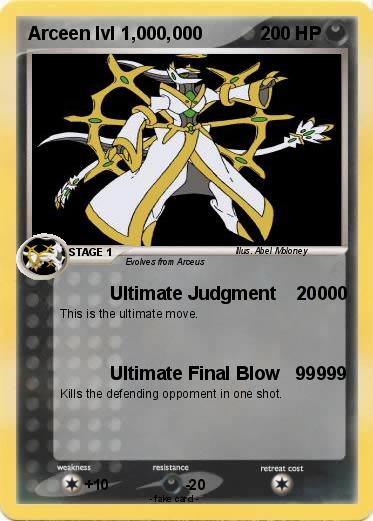 Pokemon Arceen lvl 1,000,000