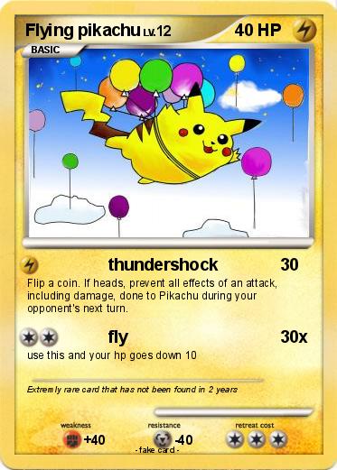 Pokemon Flying pikachu
