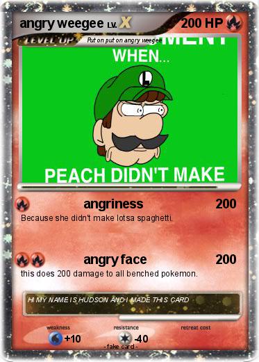 Pokemon angry weegee
