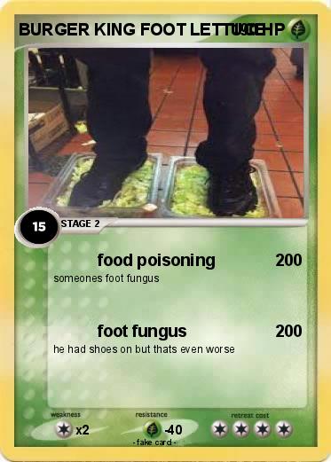 Pokemon BURGER KING FOOT LETTUCE