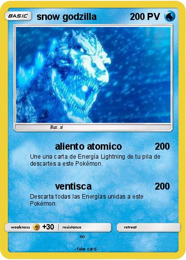 Pokemon snow godzilla