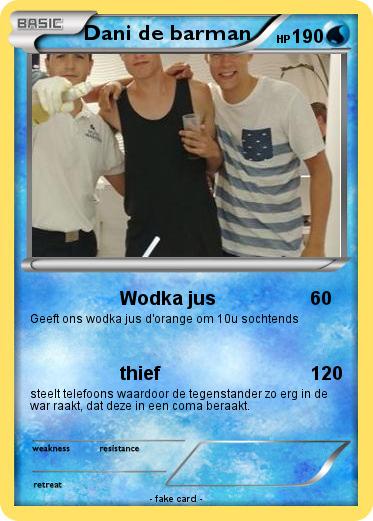 Pokemon Dani de barman