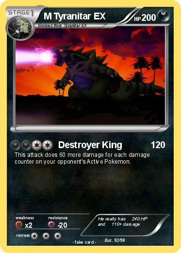Pokemon M Tyranitar EX
