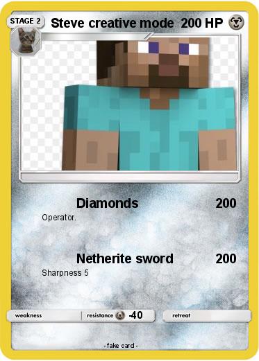Pokemon Steve creative mode