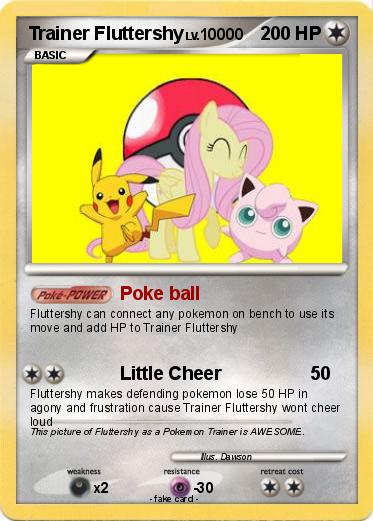 Pokemon Trainer Fluttershy