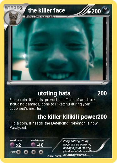 Pokemon the killer face