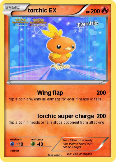 Pokemon torchic EX