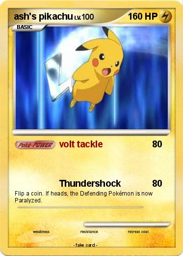 Pokemon ash's pikachu