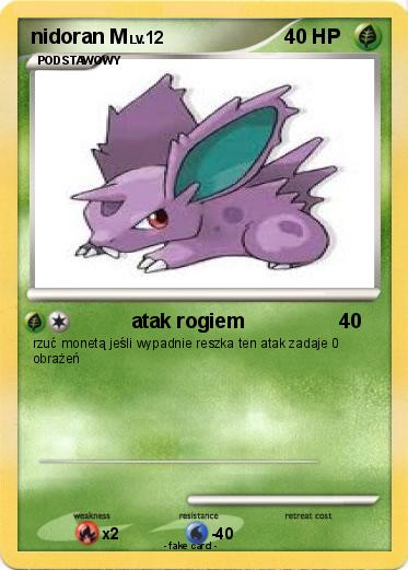Pokemon nidoran M